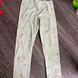 5/$20 OshKosh B'gosh Sage Green Floral Leggings